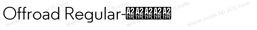 Offroad Regular字体转换